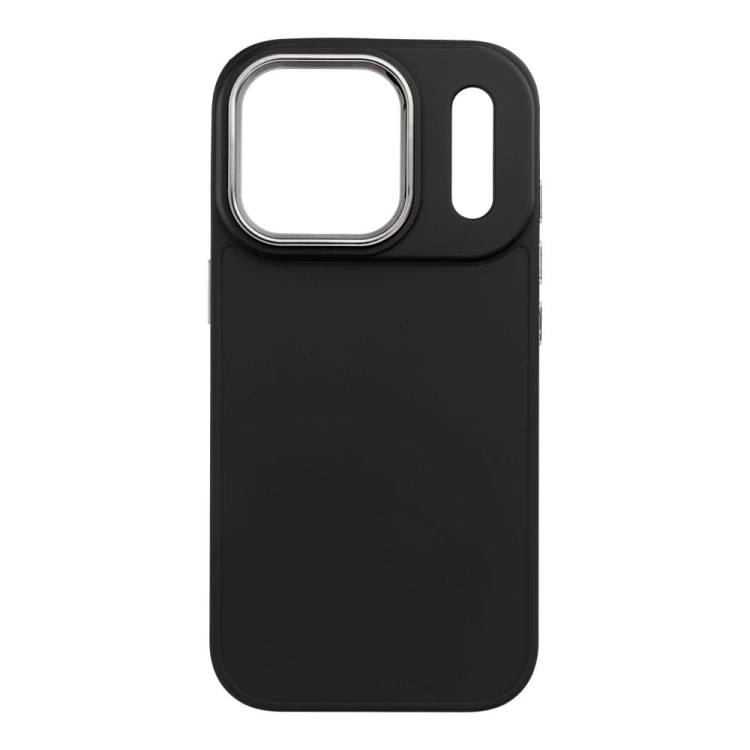 Stylowe etui Frame do iPhone 17 Pro – Matowe wykończenie – Czarne