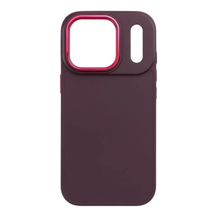 Stylowe etui Frame do iPhone 17 Pro – Matowe wykończenie – Fioletowe