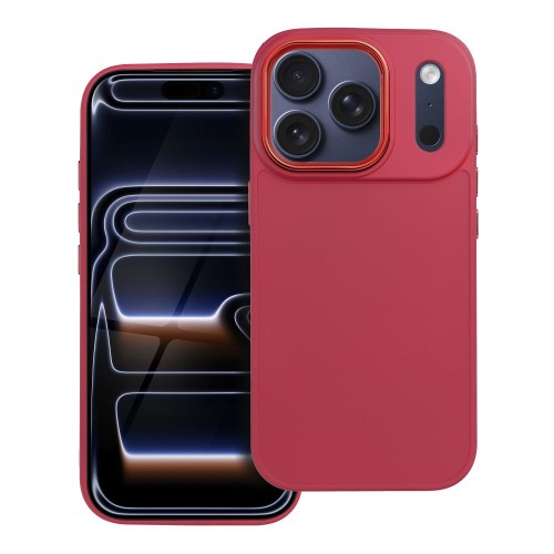 Stylowe etui Frame do iPhone 17 Pro – Matowe wykończenie – Magenta