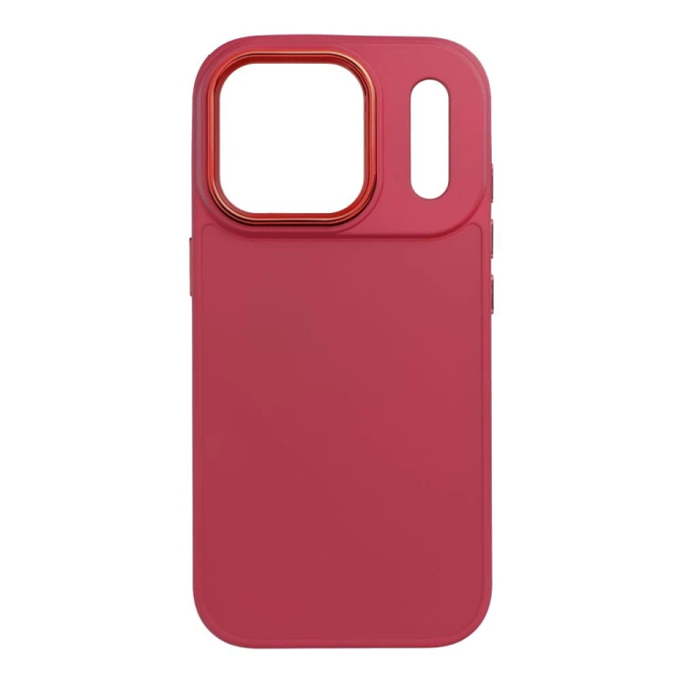 Stylowe etui Frame do iPhone 17 Pro – Matowe wykończenie – Magenta