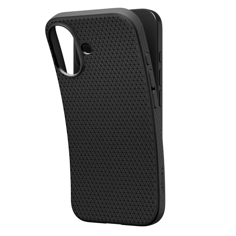 Matowe etui Spigen Liquid Air do iPhone 17 – Certyfikat Wojskowy – Matte Black
