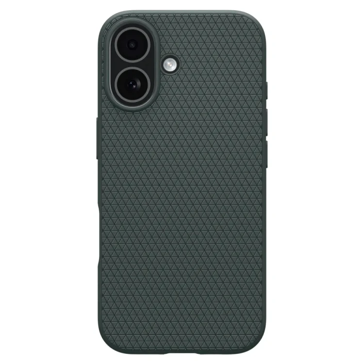 Matowe etui Spigen Liquid Air do iPhone 17 – Certyfikat Wojskowy – Abyss Green