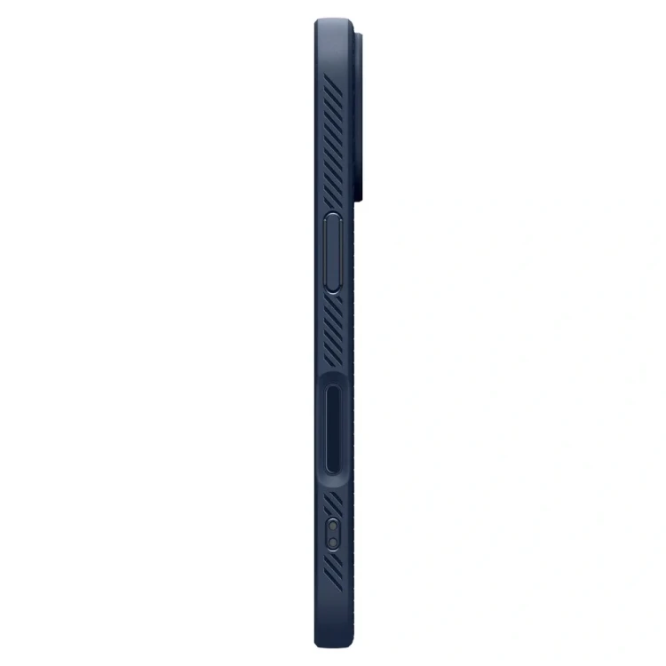 Matowe etui Spigen Liquid Air do iPhone 17 – Certyfikat Wojskowy – Navy Blue
