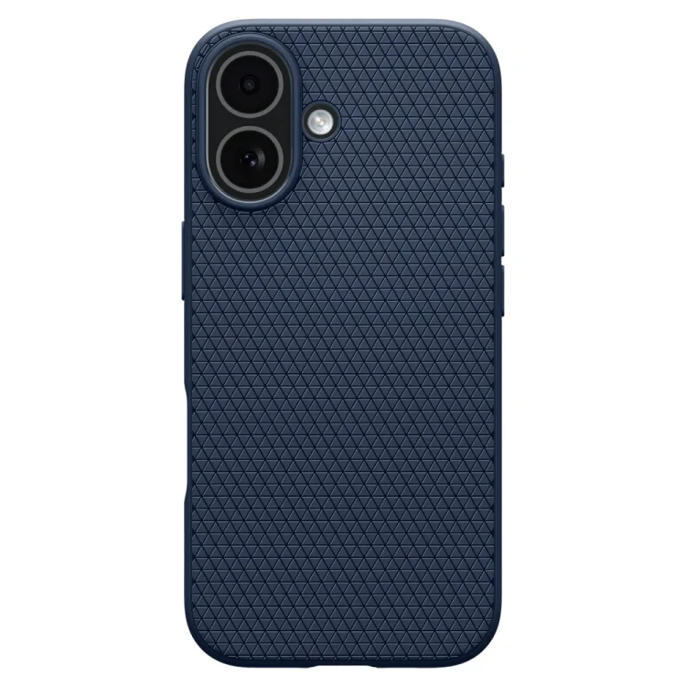 Matowe etui Spigen Liquid Air do iPhone 17 – Certyfikat Wojskowy – Navy Blue