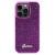 Etui Guess do iPhone 14 Pro – Disco Script Metal (fuksja) – luksusowy pokrowiec GUHCP14LPMSDGSF