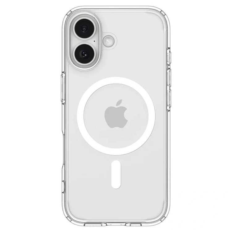 Przezroczyste etui Spigen Ultra Hybrid Mag do iPhone 17 – MagSafe – Clear White
