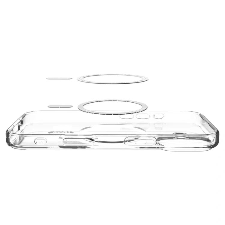 Przezroczyste etui Spigen Ultra Hybrid Mag do iPhone 17 – MagSafe – Clear White