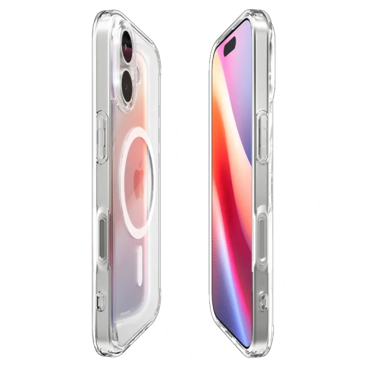 Przezroczyste etui Spigen Ultra Hybrid Mag do iPhone 17 – MagSafe – Clear White