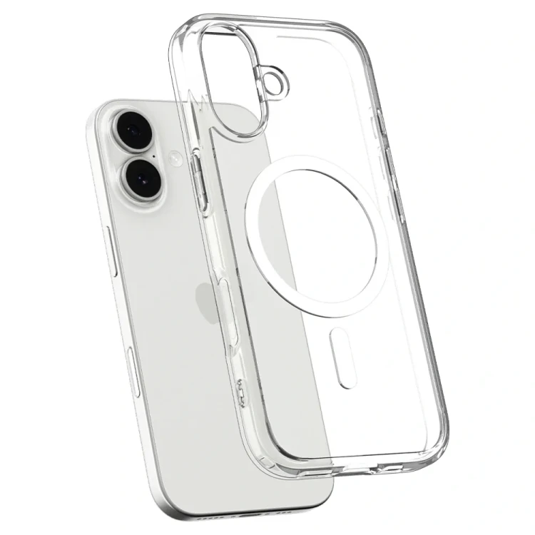 Przezroczyste etui Spigen Ultra Hybrid Mag do iPhone 17 – MagSafe – Clear White
