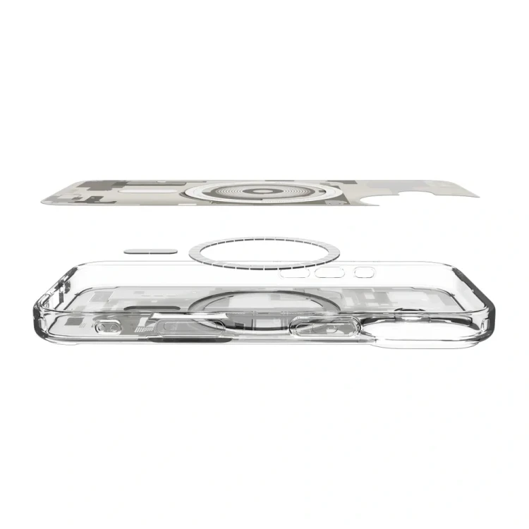 Etui Spigen Ultra Hybrid Mag do iPhone 17 – MagSafe – Zero One Natural Titanium