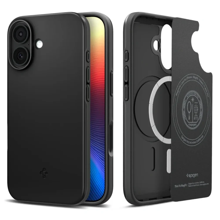 Cienkie etui Spigen Thin Fit Mag do iPhone 17 – MagSafe – Black
