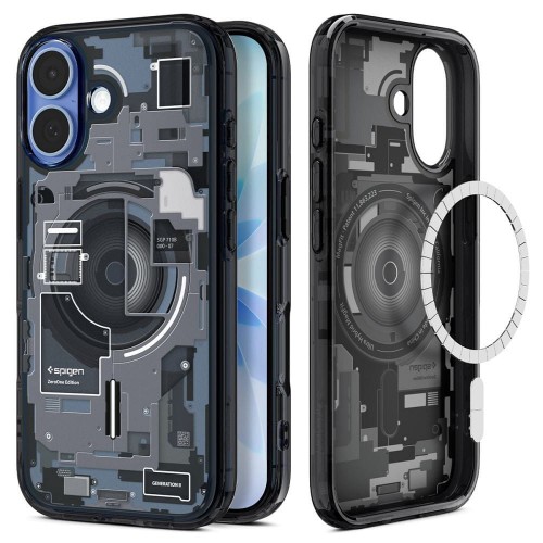 Etui Spigen Ultra Hybrid Mag do iPhone 17 – MagSafe – Zero One Black
