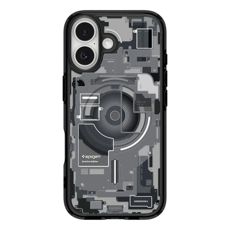 Etui Spigen Ultra Hybrid Mag do iPhone 17 – MagSafe – Zero One Black