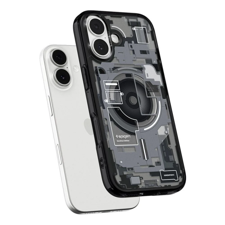 Etui Spigen Ultra Hybrid Mag do iPhone 17 – MagSafe – Zero One Black