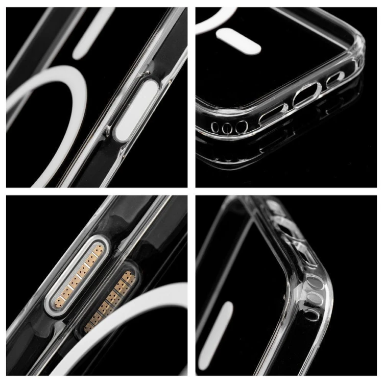 Premium etui Clear Mag Cover Elite (STR / Nieżółknące / Camera Control Button) do iPhone 17 – MagSafe – Transparentne