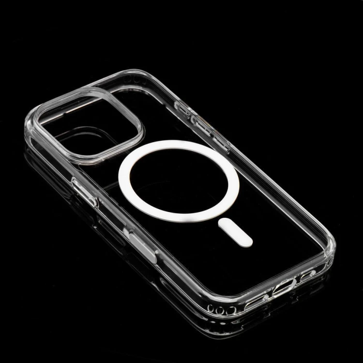 Premium etui Clear Mag Cover Elite (STR / Nieżółknące / Camera Control Button) do iPhone 17 – MagSafe – Transparentne