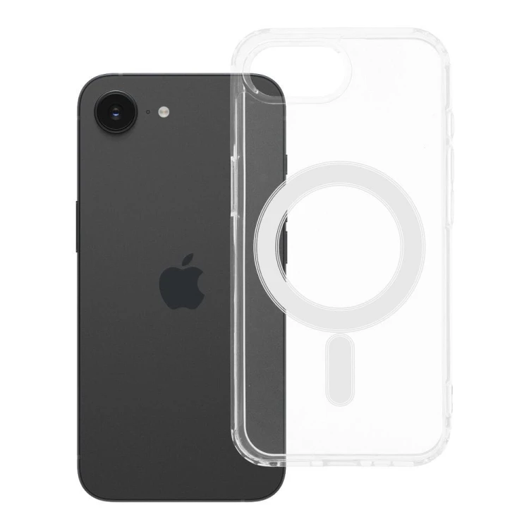 Przezroczyste etui Clear Mag Cover (STR) do iPhone 16e (SE 4) / 17e – MagSafe