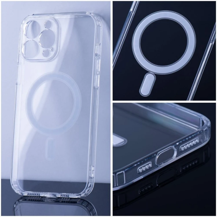 Przezroczyste etui Clear Mag Cover (STR) do iPhone 16e (SE 4) / 17e – MagSafe