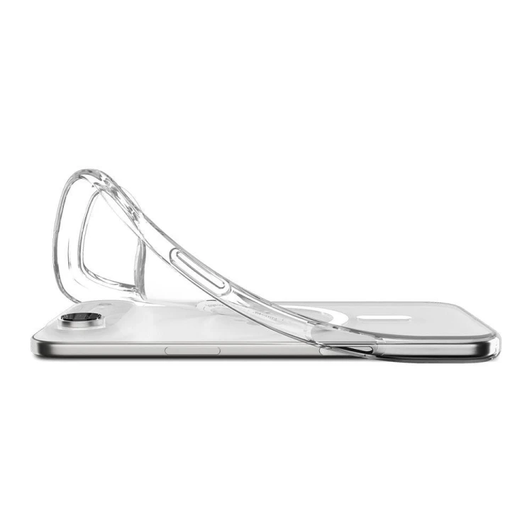 Przezroczyste elastyczne etui Spigen Liquid Crystal Mag do iPhone 17 Air – MagSafe – Clear/White