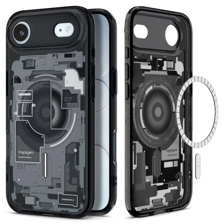 Etui Spigen Ultra Hybrid Mag do iPhone 17 Air – MagSafe – Zero One Black