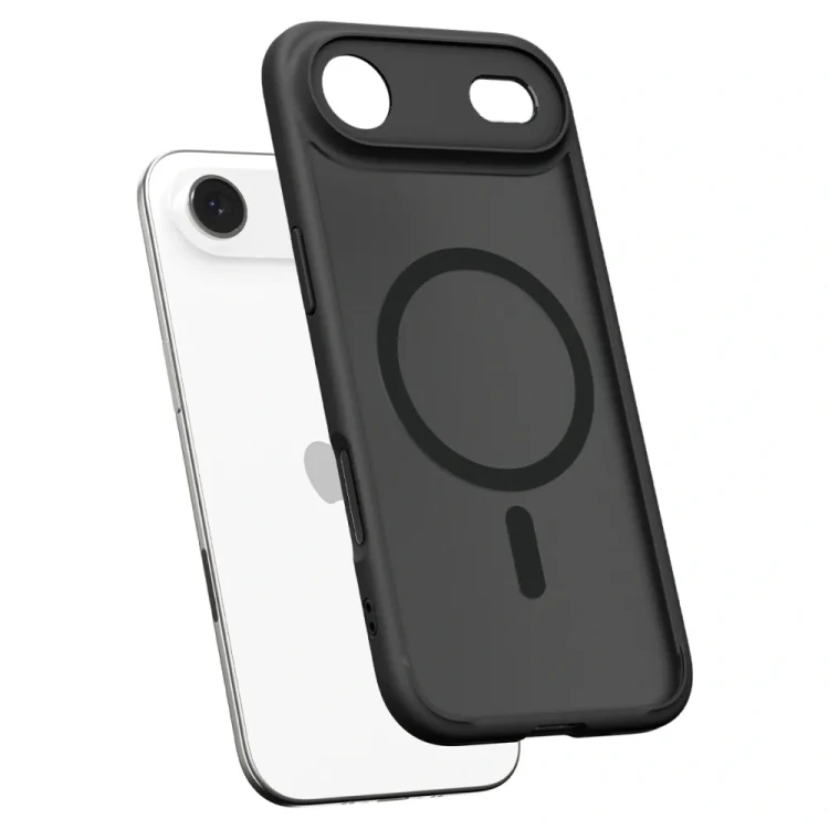 Półprzezroczyste matowe etui Spigen Ultra Hybrid Mag do iPhone 17 Air – MagSafe – Frost Black