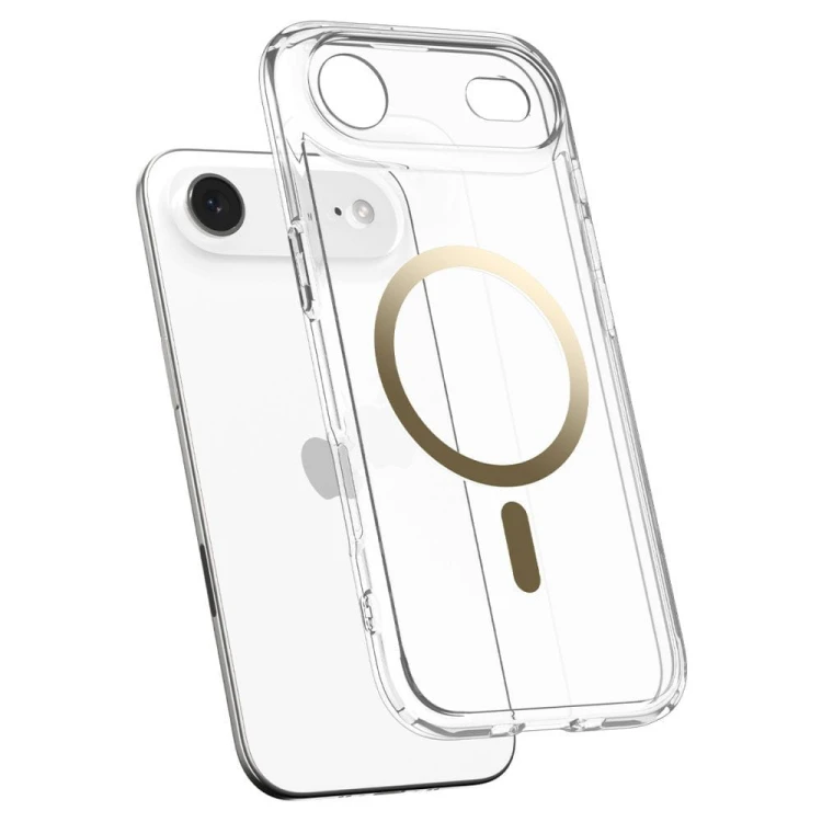 Przezroczyste etui Spigen Ultra Hybrid Mag do iPhone 17 Air – MagSafe – Clear Gold