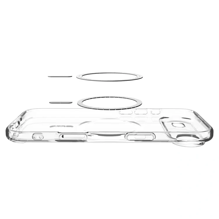 Przezroczyste etui Spigen Ultra Hybrid Mag do iPhone 17 Air – MagSafe – Clear White