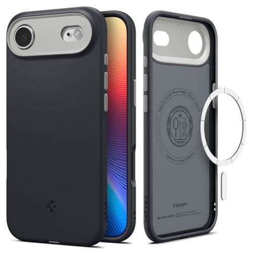 Stylowe etui Spigen Nano Pop Mag do iPhone 17 Air – MagSafe – Black Sesame