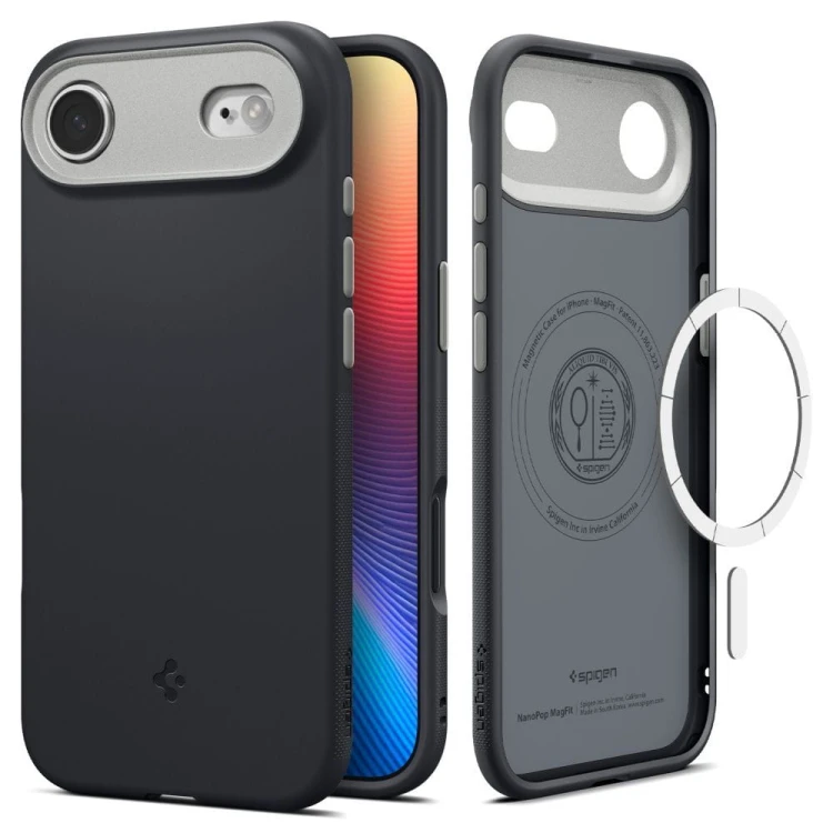 Stylowe etui Spigen Nano Pop Mag do iPhone 17 Air – MagSafe – Black Sesame