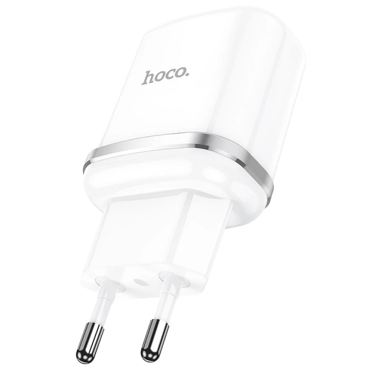 Szybka ładowarka sieciowa Hoco N3 USB Quick Charge 3.0 18W 3A – biała