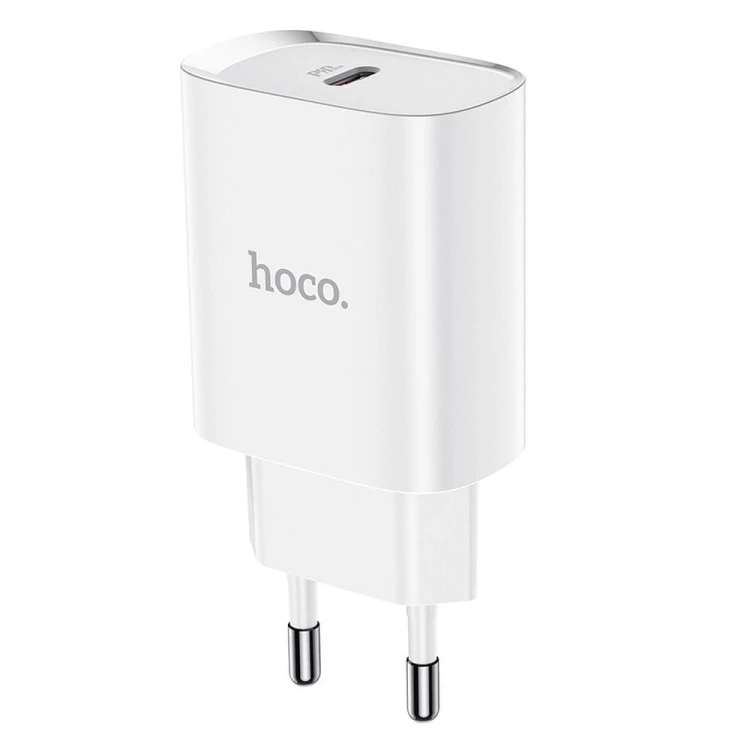 Szybka ładowarka sieciowa Hoco N14 USB-C Power Delivery 20W – białEkspresowe ładowanie z technologią Power Delivery Ładowarka sieciowa Hoco N14 to nowoczesne rozwiązanie dla osób, które cenią swój czas. Dzięki obsłudze protokołu PD 20W (Pow