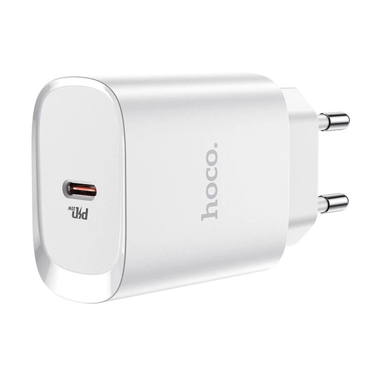 Szybka ładowarka sieciowa Hoco N14 USB-C Power Delivery 20W – białEkspresowe ładowanie z technologią Power Delivery Ładowarka sieciowa Hoco N14 to nowoczesne rozwiązanie dla osób, które cenią swój czas. Dzięki obsłudze protokołu PD 20W (Pow