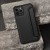 Etui z klapką do iPhone 11 Razor Book Karbonowe Czarne