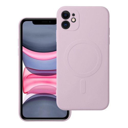 Etui do iPhone 11 Silicone Mag Cover MagSafe Różowe Silikonowe