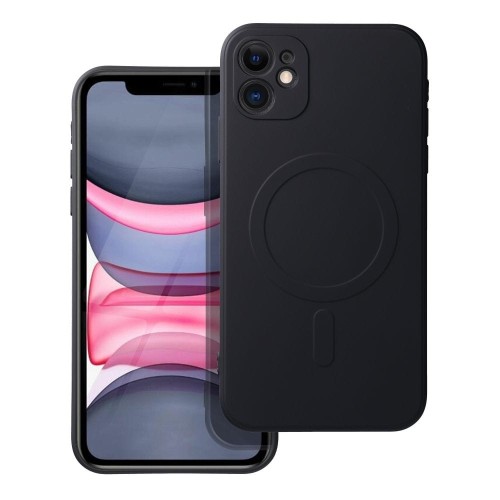 Etui do iPhone 11 Silicone Mag Cover MagSafe Czarne Silikonowe