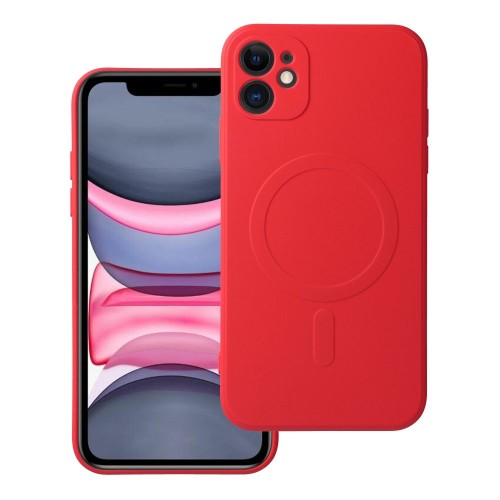 Etui do iPhone 11 Silicone Mag Cover MagSafe Czerwone Silikonowe