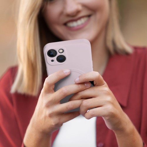 Etui do iPhone 11 Pro Silicone Mag Cover MagSafe Różowe Silikonowe