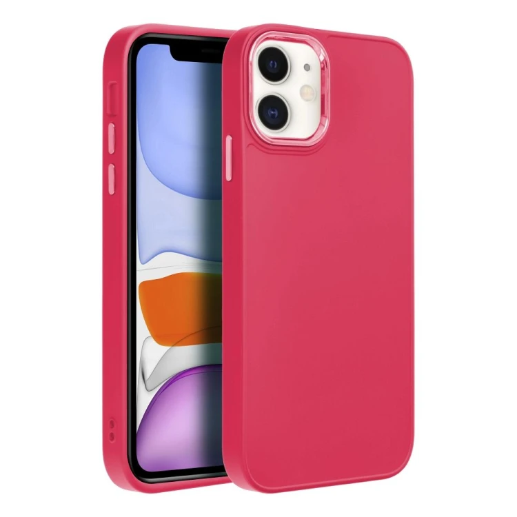 Etui do iPhone 11 Frame Magenta Matowe z Ramką PC