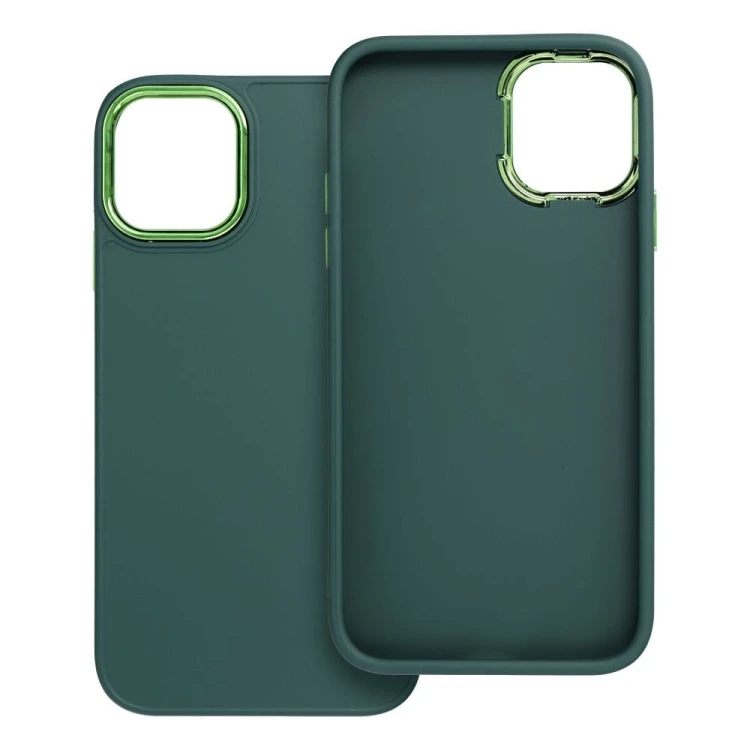 Etui do iPhone 11 Frame Zielone Matowe z Ramką PC