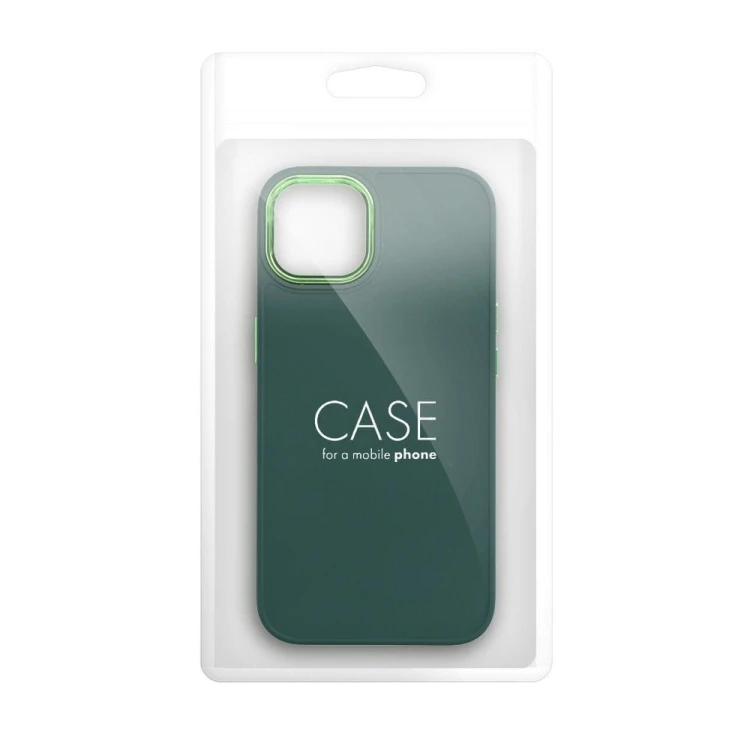 Etui do iPhone 11 Frame Zielone Matowe z Ramką PC