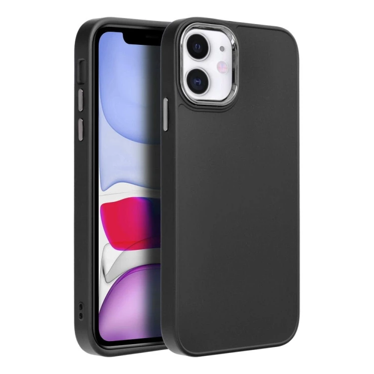Etui do iPhone 11 Frame Czarne Matowe z Ramką PC