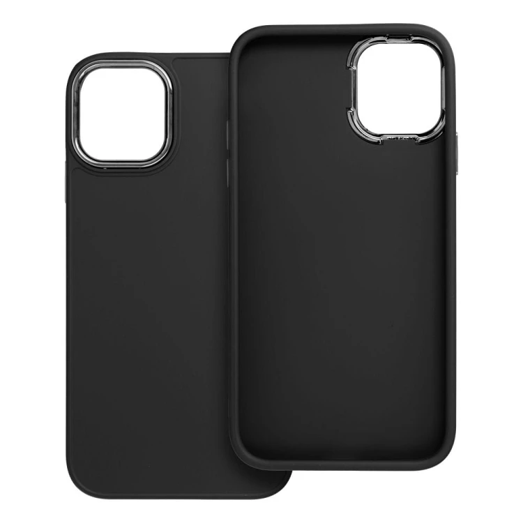 Etui do iPhone 11 Frame Czarne Matowe z Ramką PC
