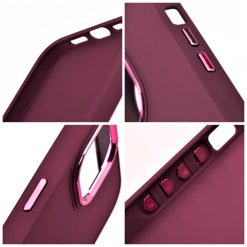 Etui do iPhone 11 Frame Fioletowe Matowe z Ramką PC