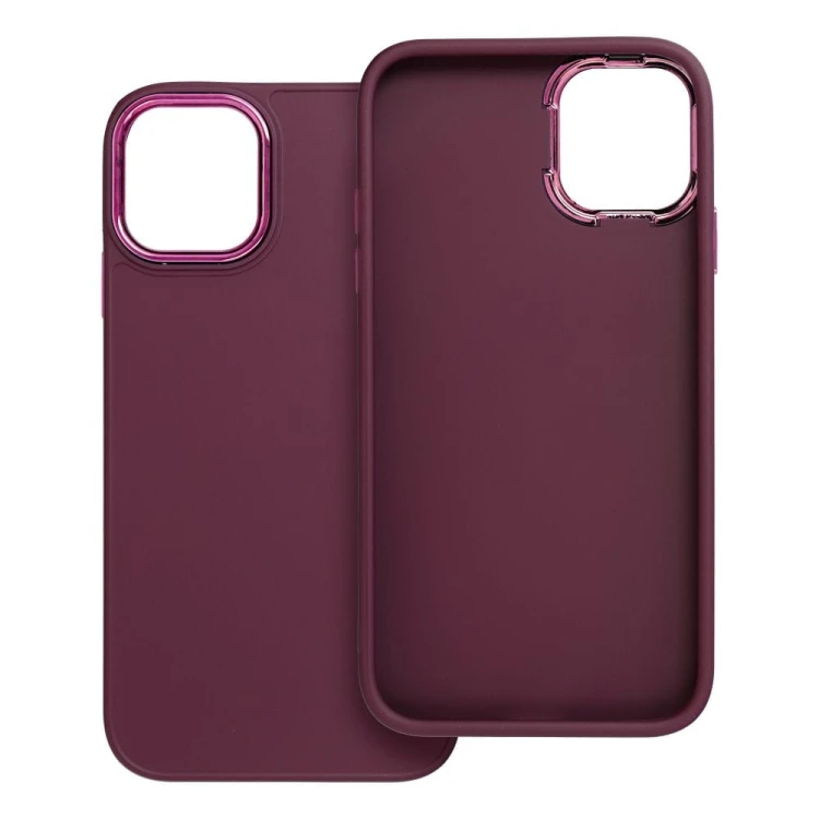 Etui do iPhone 11 Frame Fioletowe Matowe z Ramką PC