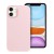 Etui do iPhone 11 Frame Pudrowy Róż Matowe z Ramką PC