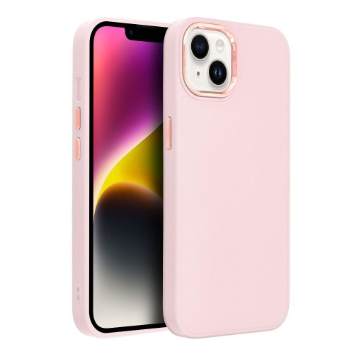 Etui do iPhone 11 Frame Pudrowy Róż Matowe z Ramką PC