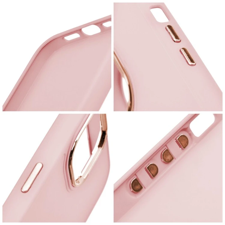 Etui do iPhone 11 Frame Pudrowy Róż Matowe z Ramką PC