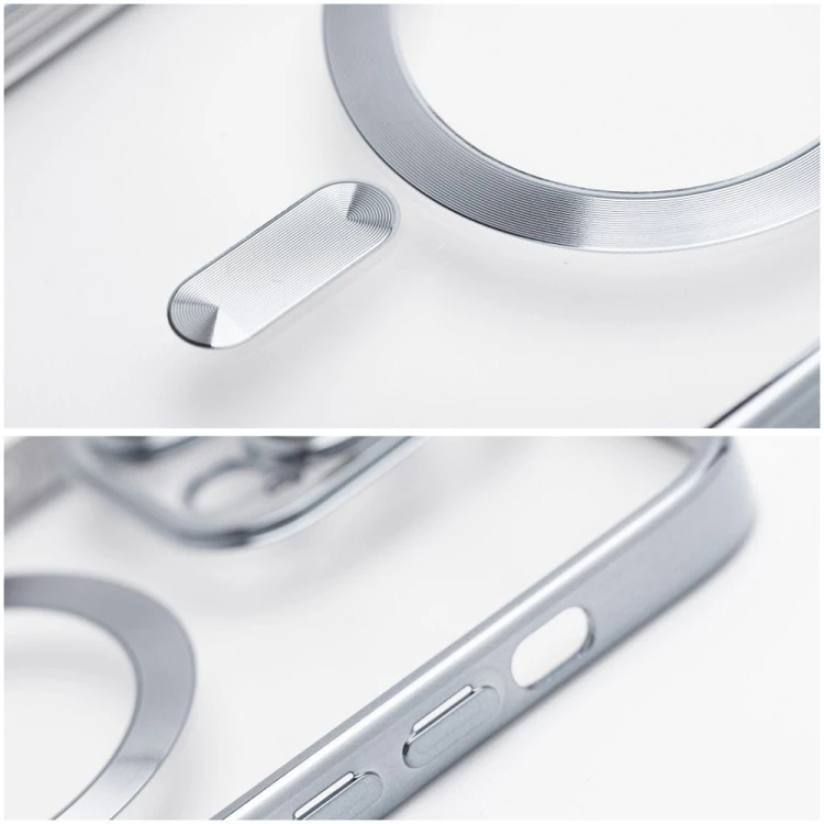 Etui do iPhone 11 Electro Mag Cover MagSafe Srebrne Transparentne