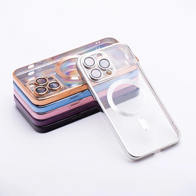Etui do iPhone 11 Electro Mag Cover MagSafe Srebrne Transparentne