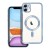 Etui do iPhone 11 Electro Mag Cover MagSafe Niebieskie Transparentne
